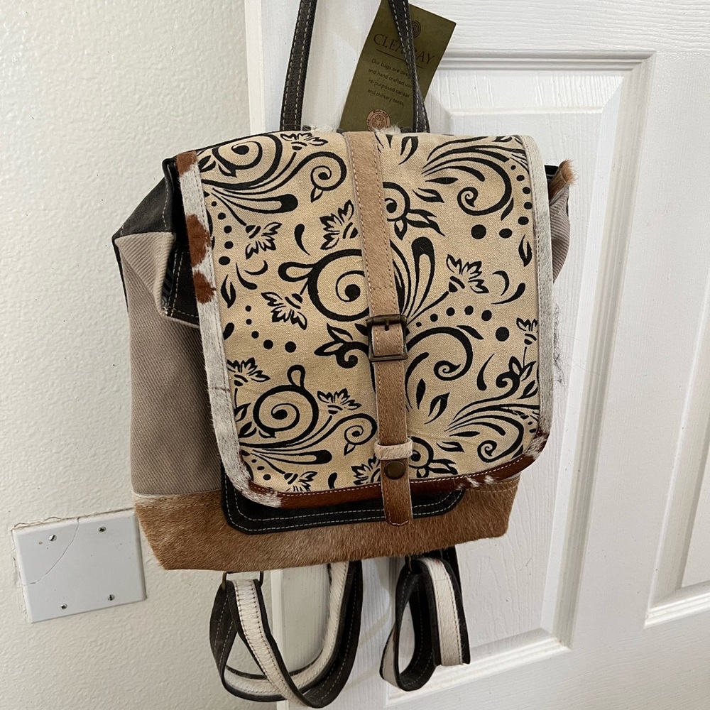 CLEA RAY authentic repurposed canvas backpack